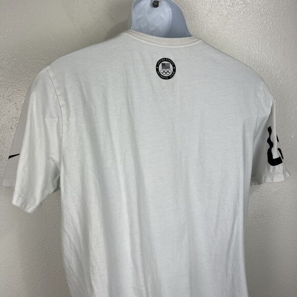 Nike Shirt Men Large White Athletic Cut American Eagle Patriotic Graphic Tee - Picture 12 of 14